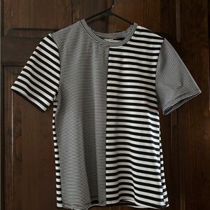 Black and White Striped T-Shirt